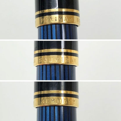 ペリカン 万年筆 スーベレーン 青縞 ブルーストライプ ペン先14C-585 PELIKAN Souveran【AFI15】
