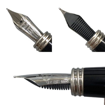 モンテグラッパ 万年筆 ブガッティ シロン 250本限定 モデル ペン先18K ブラック シルバー Montegrappa Bugatti CHIRON【AFI28】