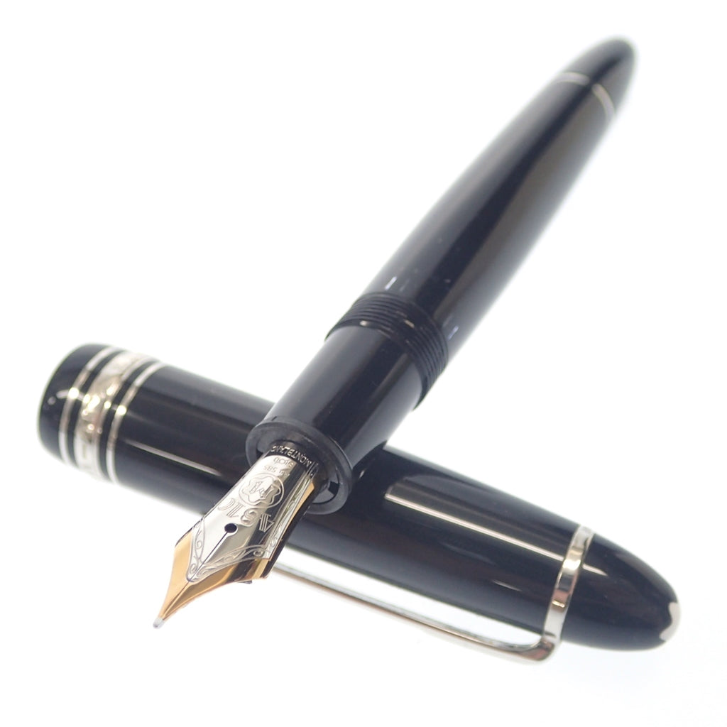 美品◆モンブラン マイスターシュテック 万年筆 プラチナライン ル グラン 146 ペン先Au585 F 吸引式 MONTBLANC MEISTERSTUCK Platinum le Grand【AFI18】