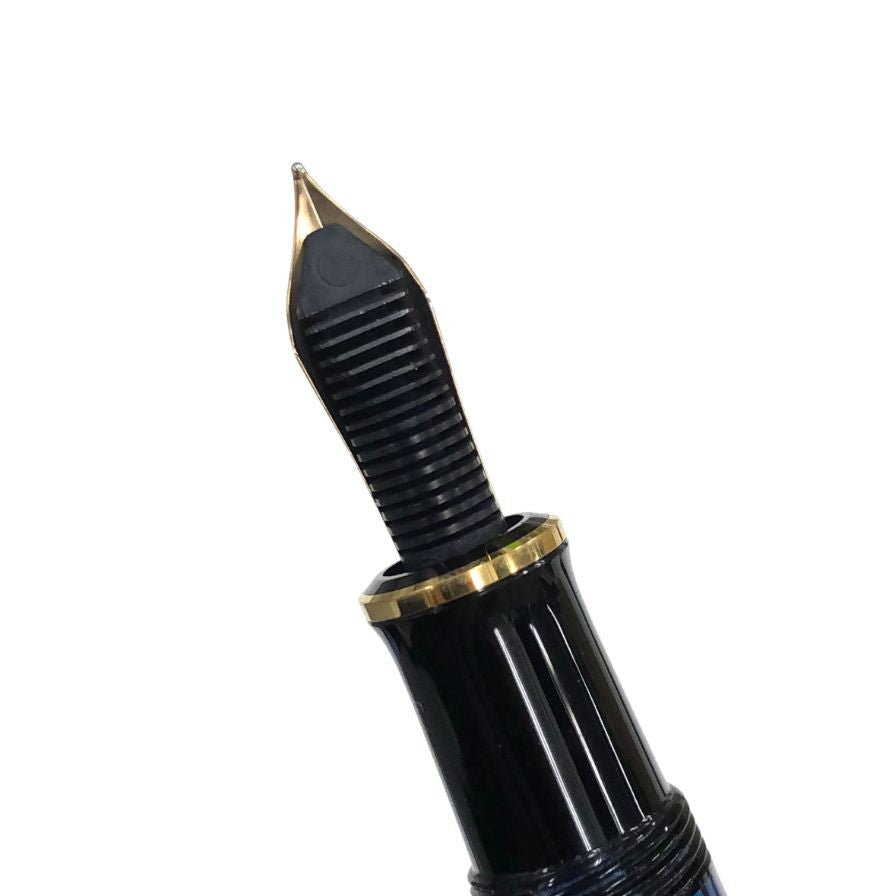 ペリカン 万年筆 スーベレーン M600 ペン先14C-585 青 ブルーストライプ 縞 Pelikan【AFI6】