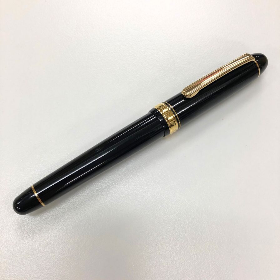 プラチナ 万年筆 センチュリー 3776 ペン先14K 585 ブラック ゴールド PLATINUM CENTURY【AFI18-3】