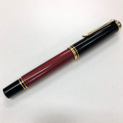 ペリカン 万年筆 スーベレーン ペン先14C-585 縞 赤 レッドストライプ PELIKAN Souveran【AFI15】