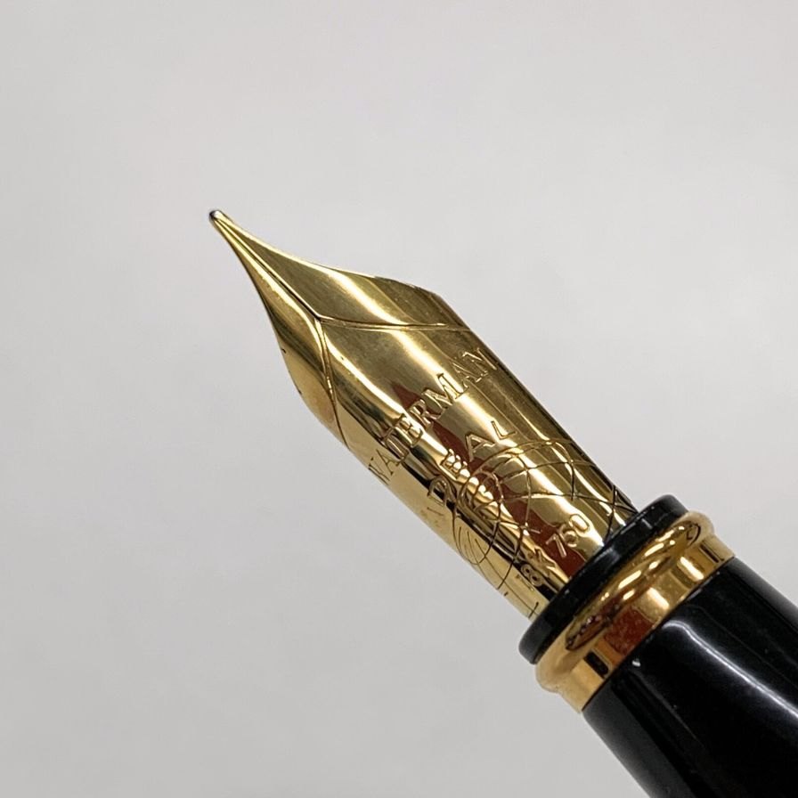 ウォーターマン エクセプション アイディアル ペン先18K ブラック ゴールド  WATERMAN【AFB54】