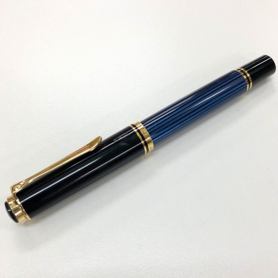 ペリカン 万年筆 スーベレーン 青縞 ブルーストライプ ペン先14C-585 PELIKAN Souveran【AFI15】